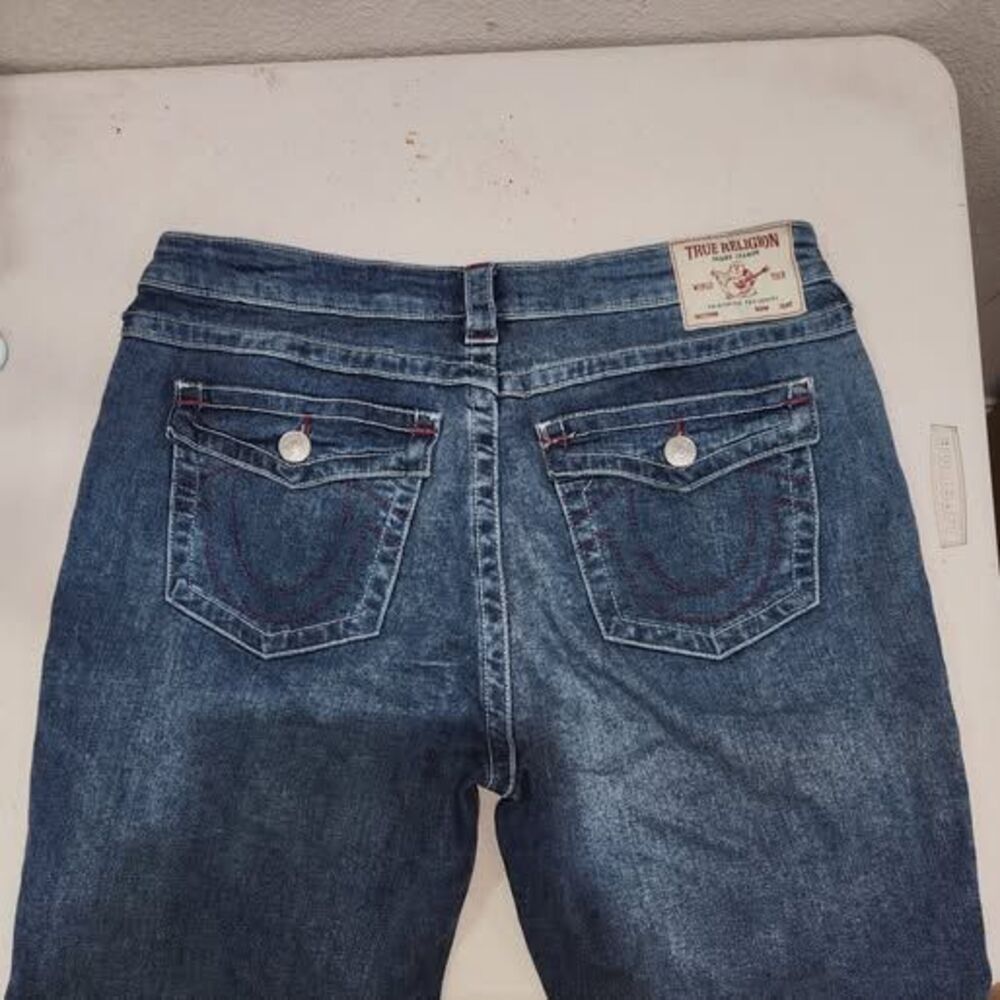 True Religion Billie Mid Rise Straight Jeans Size 32